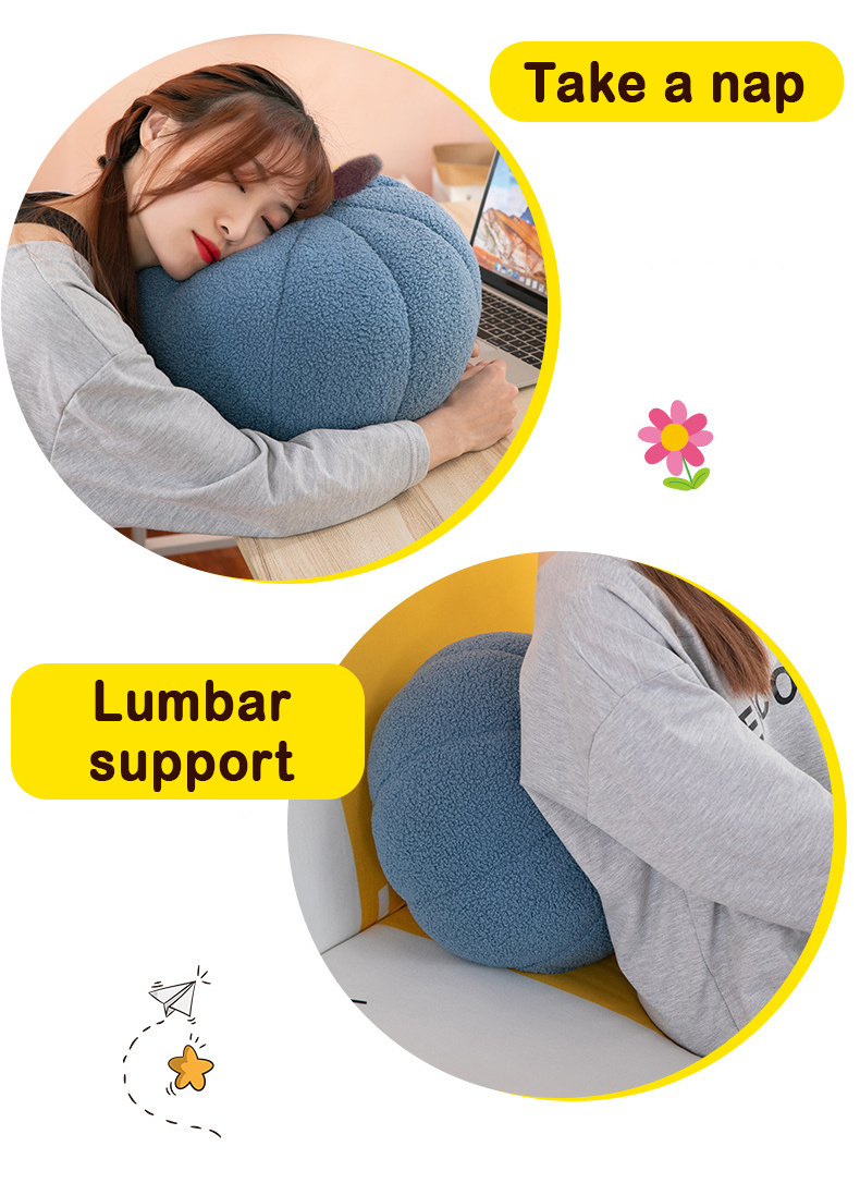 Cute Pumpkin Pillow Plush Stuffed 3D Toy-5